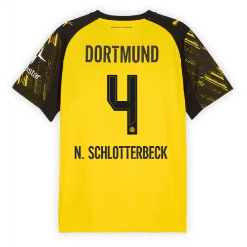Borussia Dortmund Nico Schlotterbeck #4 Hemmatröja 2025-26 Kortärmad Borussia Dortmund Nico Schlotterbeck #4 Hemmatröja 2025-26 Kortärmad